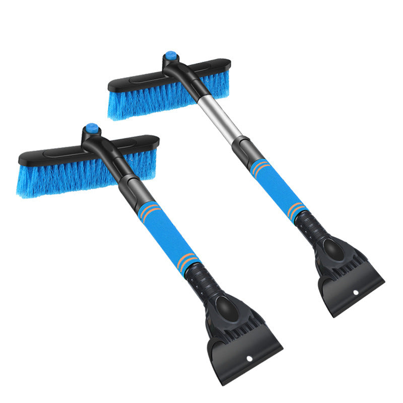 Car Cleaning Brush Ice Scraper Detachable Snow Shovel Brush Dust Remove Brush Auto Windshield Extendable Snow Brush Foam Handle - 0 - CJ