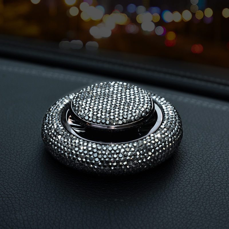 Crystal Diamond Car Air Freshener Perfume Accessories Car Decoration Solid Perfume - 0 - CJ - Black - CJQC104282202BY