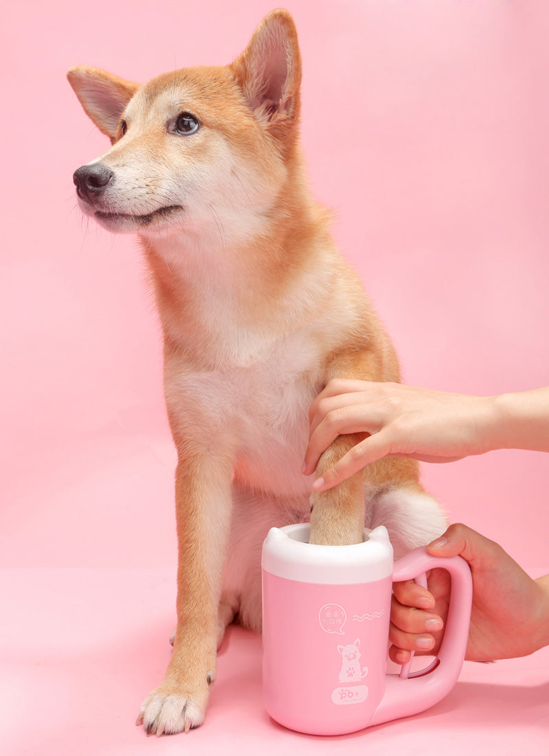 Pet Cat Dog Foot Clean Cup Cleaning Tool Silicone Washing Brush Paw Washer - 0 - CJ