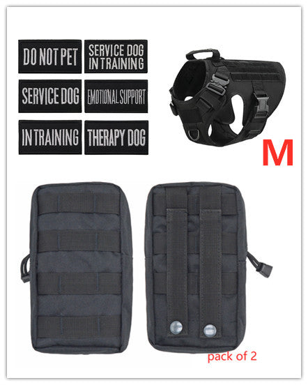 Military Tactical Dog Harness German Shepherd Adjustable Pet Dog Back - 0 - CJ - J - Set - CJJJCWGX00809 - J - Set