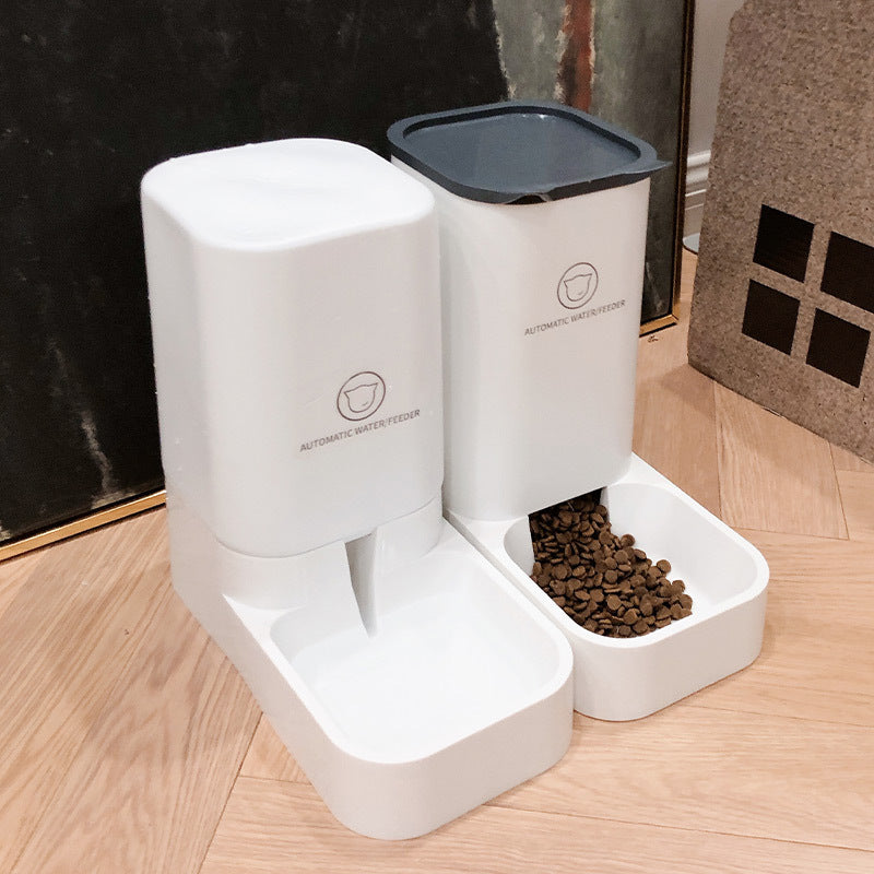 Automatic Feeding Artifact For Cats And Dogs - 0 - CJ - Feeder plus water feeder - CJMY111684303CX