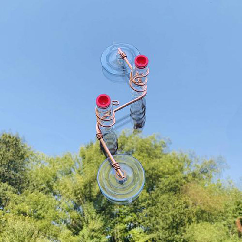 Garden Bird Feeder Supplies Hummingbird Feeder Drinker Suction Cup Easy To Clean Deck Garden Decor Bird Feeders for Wild Birds - 0 - CJ