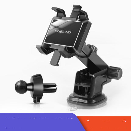 New Car Phone Holder Rotary Adiustable Navigation Car Phone Stand Multi - Function With Parking Card Automotive Goods - 0 - CJ - Telescopic suction cup - CJQC112088102BY