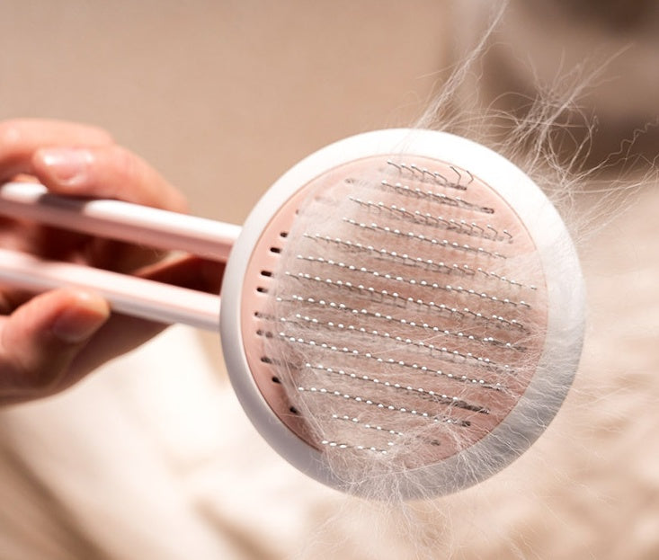 Pet Dog Hair Remover Cat Brush Grooming Tool Automatic Massage Comb Round Hair Brush For Cat Dog Pet Supplies - 0 - CJ