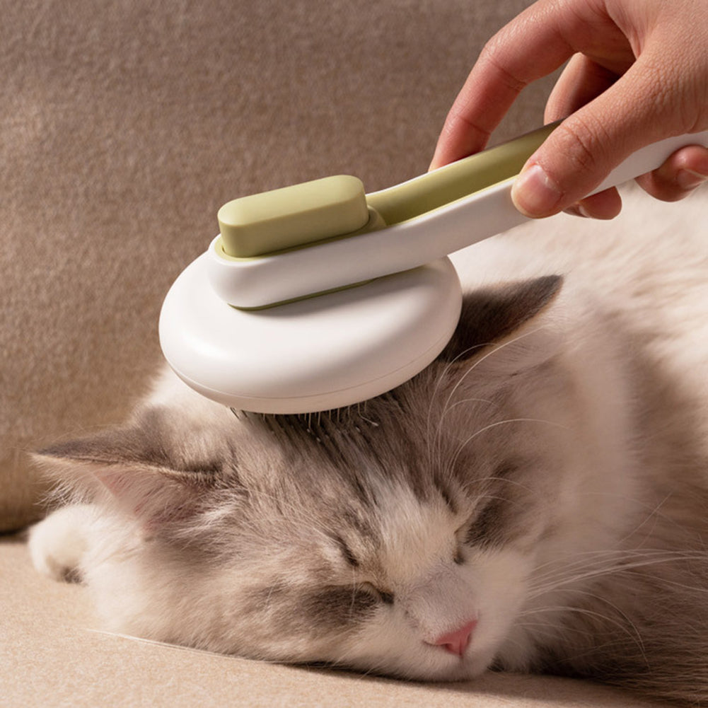 Pet Dog Hair Remover Cat Brush Grooming Tool Automatic Massage Comb Round Hair Brush For Cat Dog Pet Supplies - 0 - CJ