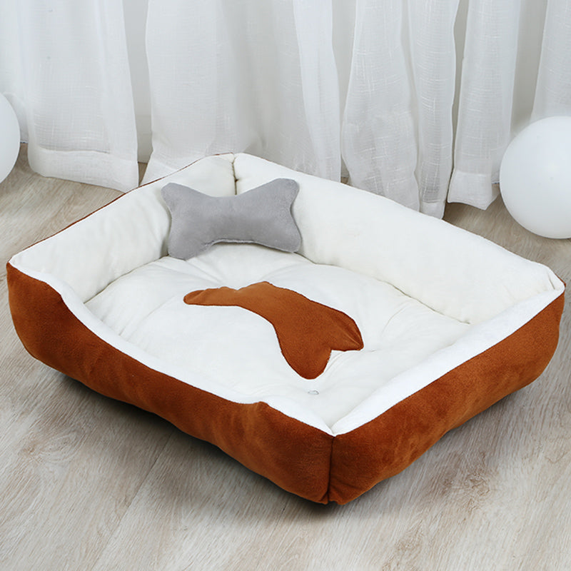 Large Dog Teddy Dog Pet Kennel - 0 - CJ - Brown kennel - 90x70cm - CJGY115245610JQ