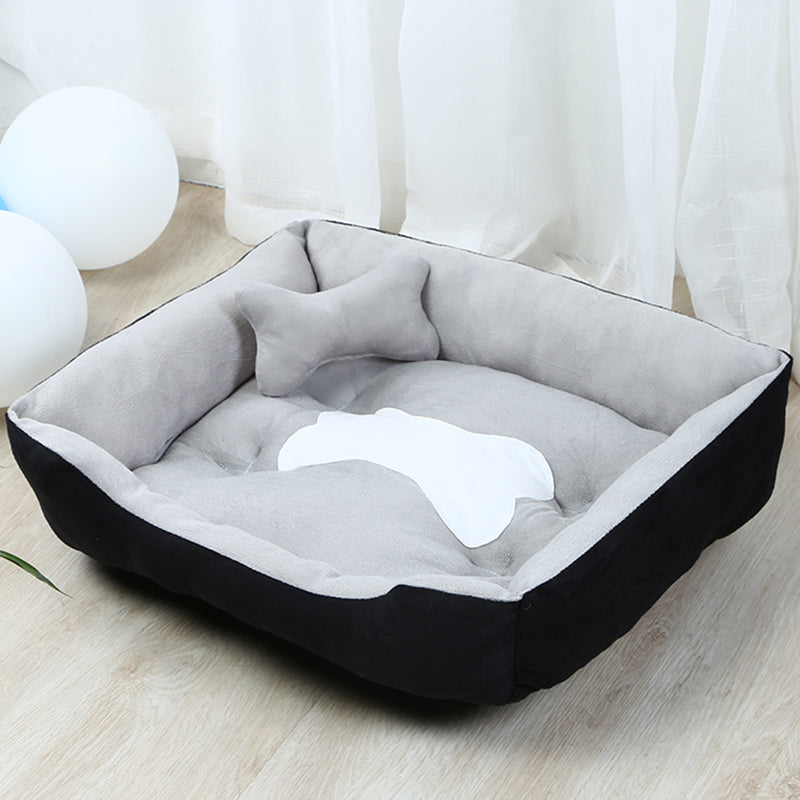 Large Dog Teddy Dog Pet Kennel - 0 - CJ - Grey kennel - 90x70cm - CJGY115245605EV