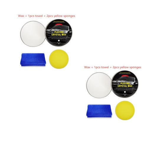 Car Diamond Crystal Wax Black Wax Coating Waxing Polishing Sewage Crystal Hard Wax - 0 - CJ - White - Set1x2 - CJQC104390719SH