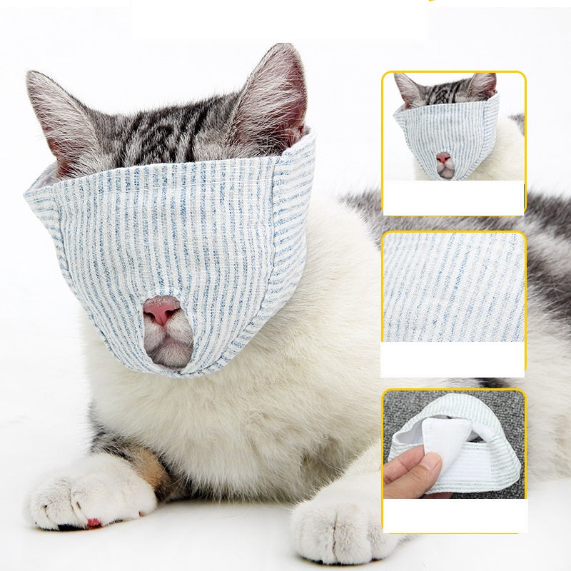 Anti - Bite And Anti - Messy Drip Medicine Breathable Cat Mask - 0 - CJ