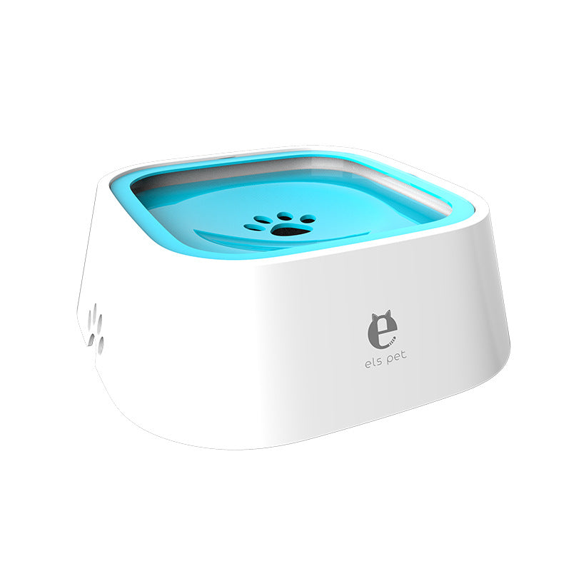 Pet Feeding Bowls Not Wetting Mouth No Spill Cat Bowl Prevent Splashing Water Feeder - 0 - CJ - Green - CJGY117281703CX