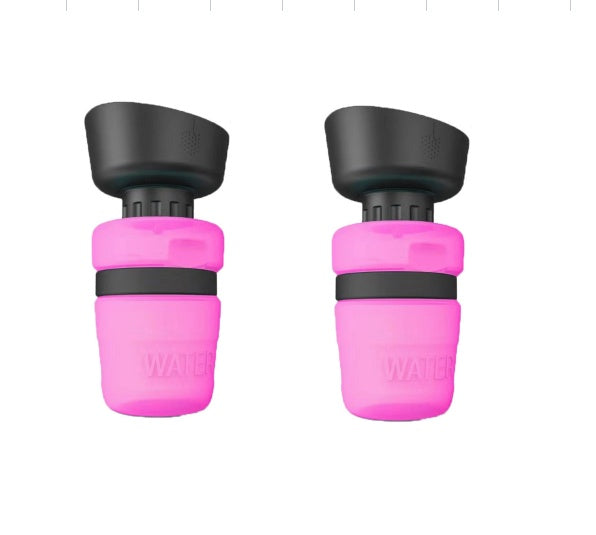 Pet Outdoor Foldable Bottle Dog Travel Water Bottle Dog Water Dispenser - 0 - CJ - Rose Red 2pcs - 520ml - CJJJCWGY00675 - Rose Red 2pcs - 520ml