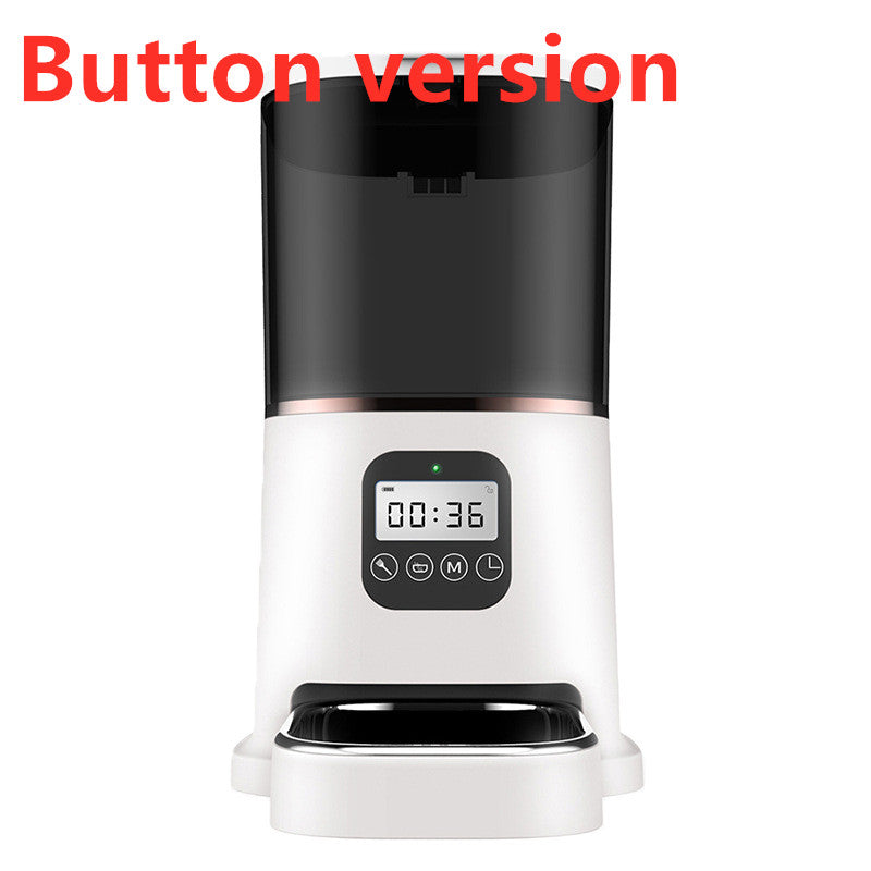 Pet automatic smart feeder - 0 - CJ - 1White - Button version - US - CJJJCWMY01337 - 1White - Button version - US