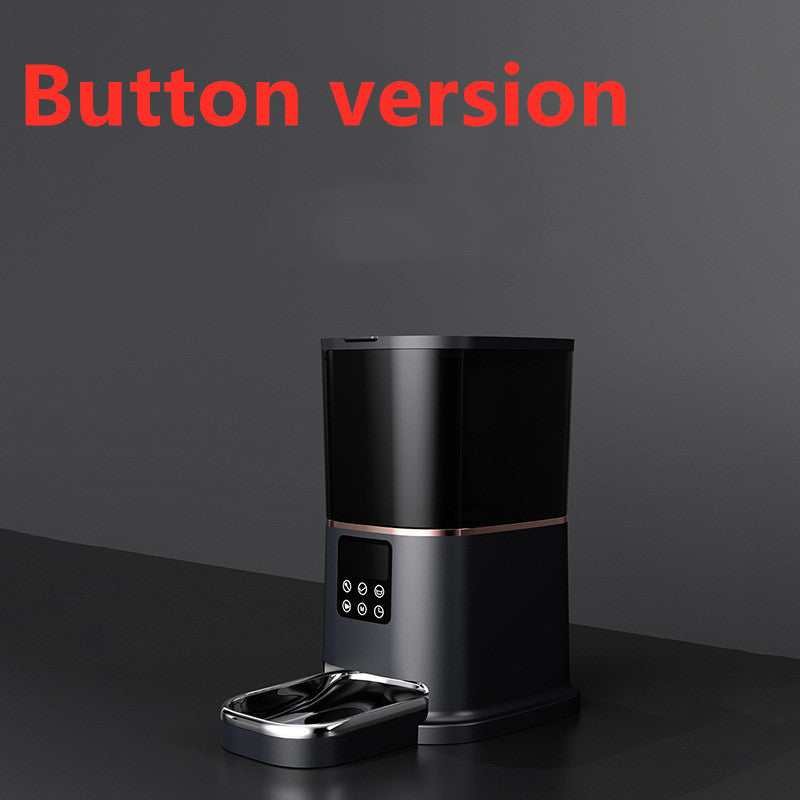 Pet automatic smart feeder - 0 - CJ - 1Black - Button version - UK - CJJJCWMY01337 - 1Black - Button version - UK