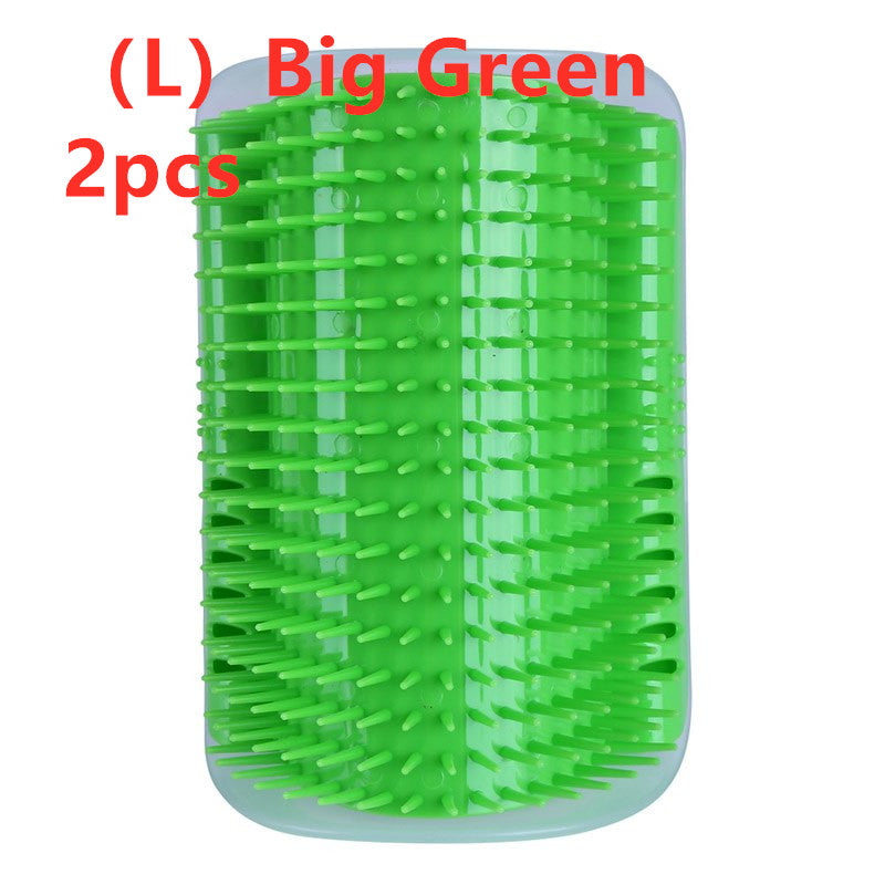 Cat Self - Grooming Brush Pet Wall Rubbing Device - 0 - CJ - Big Green 2pcs - CJJJCWMY00001 - Big Green 2pcs