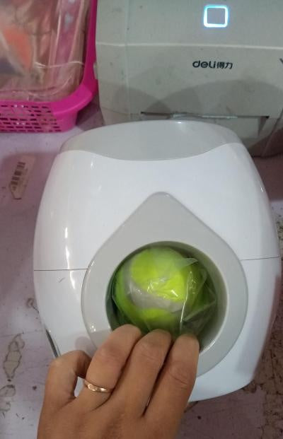 Smart Pet Feeder Tennis Ball Missing Device Throwing Reward Machine - 0 - CJ - Light ht white - CJJJCWGY00881 - Light ht white