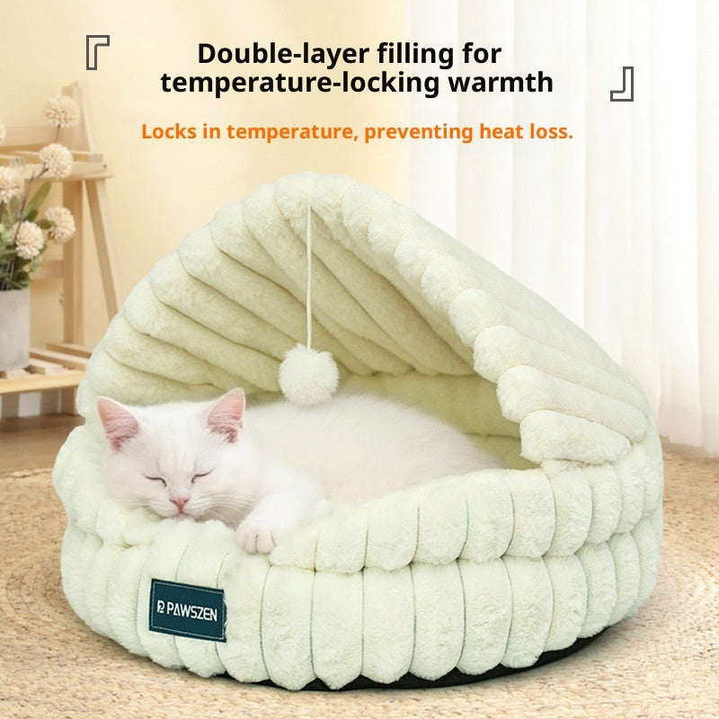 Large Cat Nest Warm Pet Bed - 0 - CJ