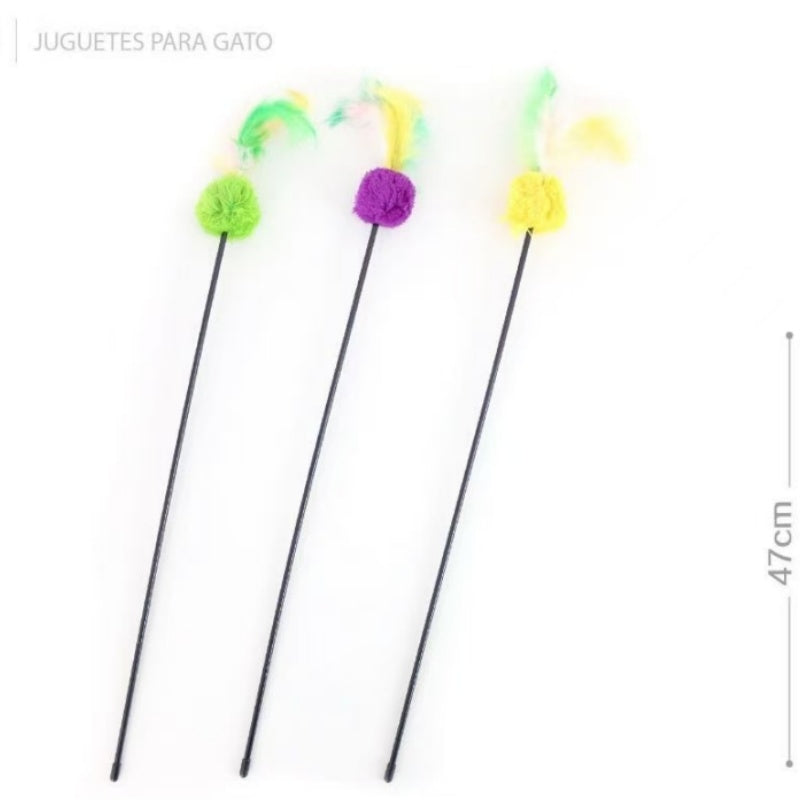Colorful Feather Ball Cat Toy - 5 - CJ
