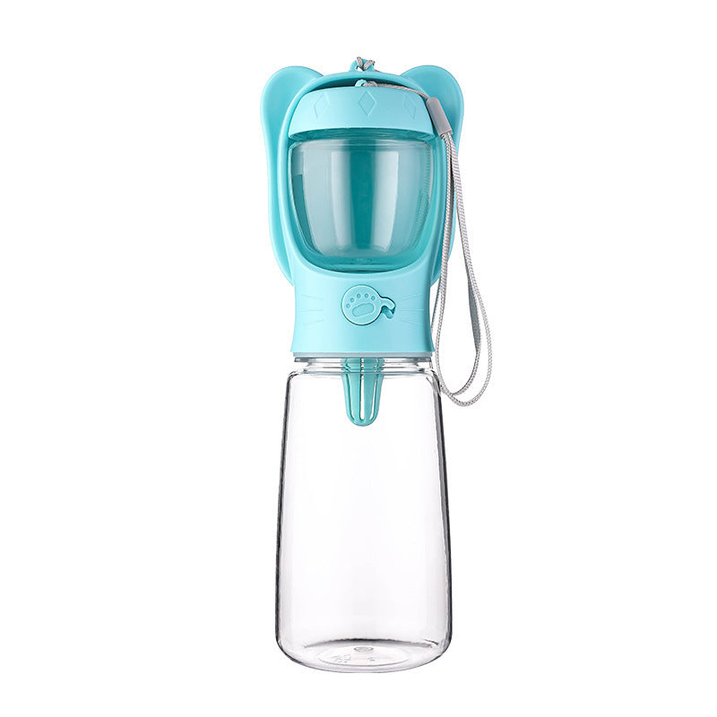 2 In 1 Dog Water Bottle, Leak Proof Portable Pet Water Bottle With Food Container, Outdoor Portable Water Dispenser For Dog, Puppy Supply For Walking, Hiking, Camping, Travel - 5 - CJ