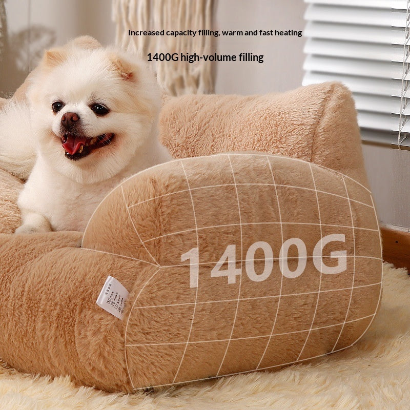 All - season Winter And Fall Pet Bed Thats Warm Removable And Washable - 0 - CJ