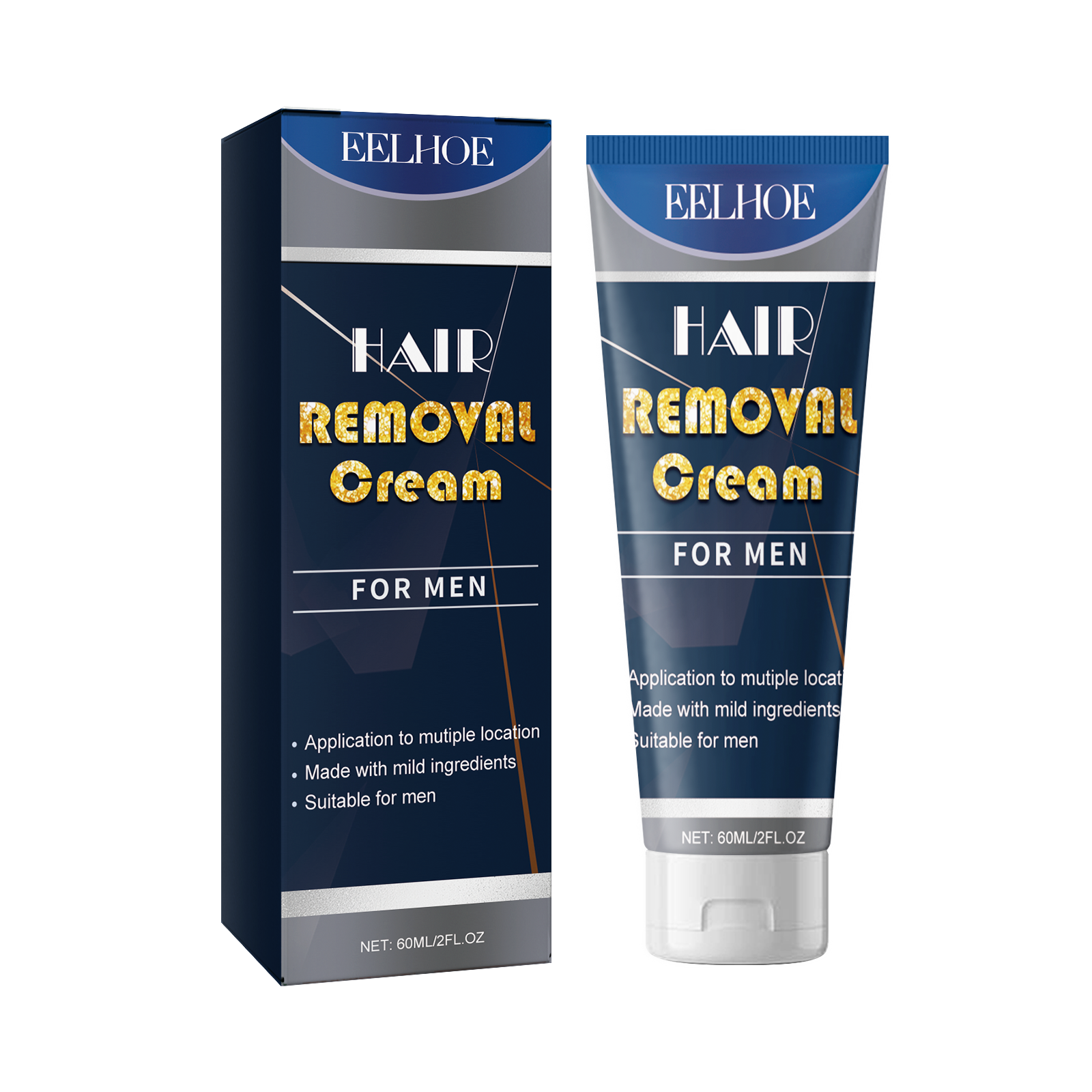 EELHOE Hair Removal Cream For Men, Underarm Hair Hands Hair Feet Hair Chest Hair Body Cleansing Mild Non - Irritating Hair Removal Cream - 5 - CJ