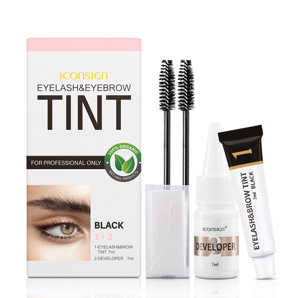 ICONSIGN Eyelash Eyebrow Dye Tint Kit Brow Lamination Mascara Lift Tinting Tattoo Dye Eyes Makeup Tools - 5.0 - CJ