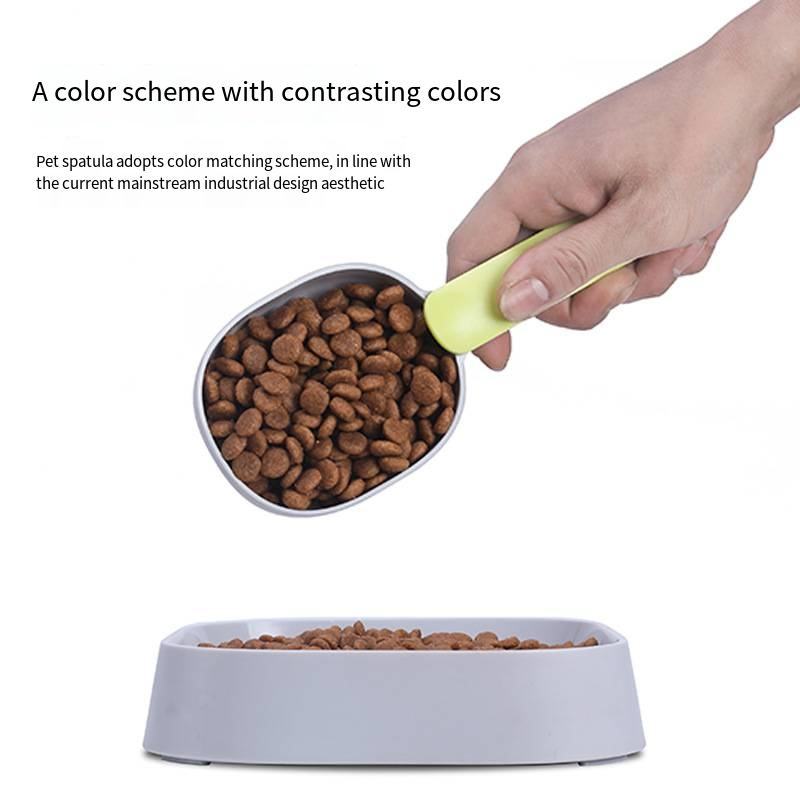 Pet Food Scoop With Ergonomic Bag Clip Handle For Cats Puppies And Small Dogs Measuring Scoop Dog Food Scoop, Plastic Measuring Cup Pet Food Feeding 1 Cup Spoon Long Handle With Clip For Dogs Cats - 5 - CJ