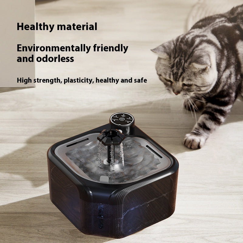 Stainless Steel Pet Water Dispenser Wireless Induction Automatic Water Outlet - 0 - CJ