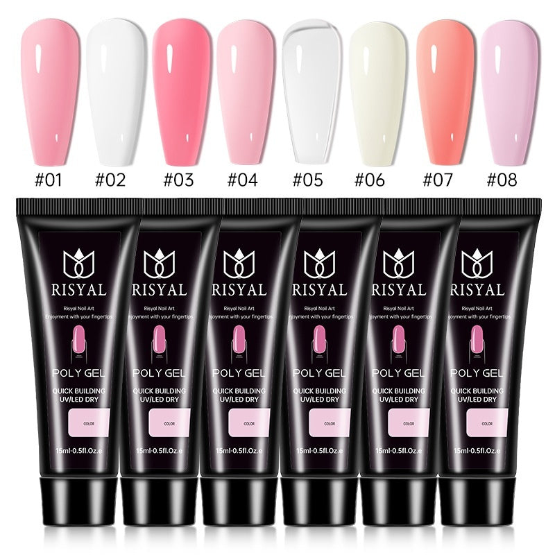 UV Polish Full Set Of Crystal Extended Glue Paper - free - 0 - CJ