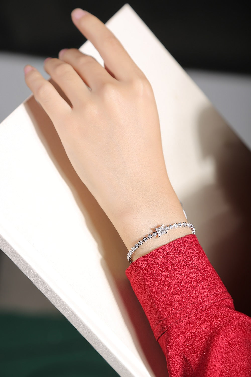 1Rubik’s Cube Luxury Fashion Mosan Diamond Silver Jewelry Comparable To Natural Diamond Bracelet Prohibit TikTok sales - 5 - CJ