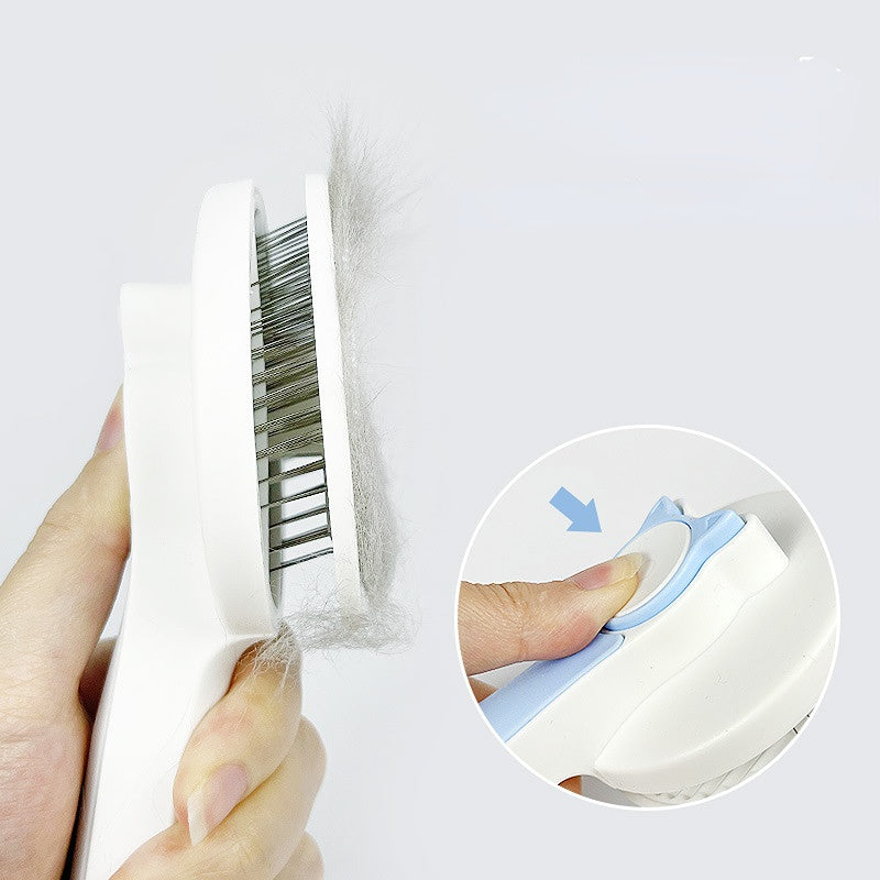 Pet Self Cleaning Cat Brushes, Cat Grooming Brush For Dogs Cats For Long Haired & Short Hair Gently To Remove Loose Undercoat, Mats Tangled - 5 - CJ