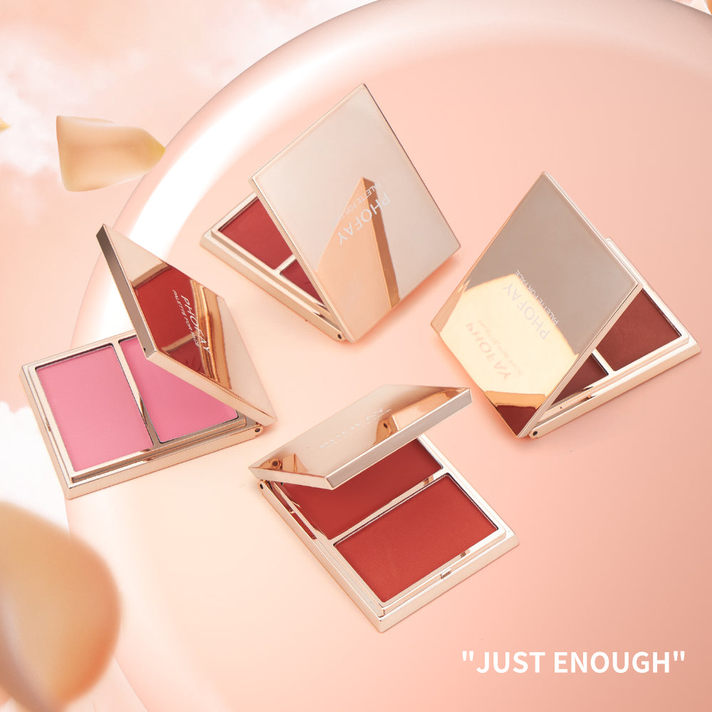 PHOFAY Double - Take Cream & Powder Blush Duo - 4 - CJ