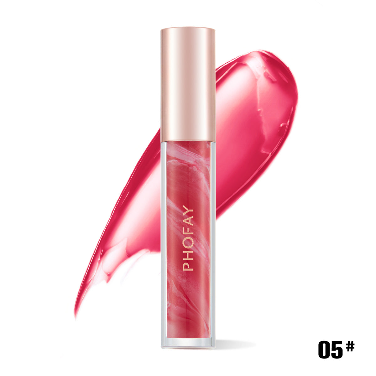 PHOFAY Rose Blooming Hydrating Lip Gloss - 4 - CJ