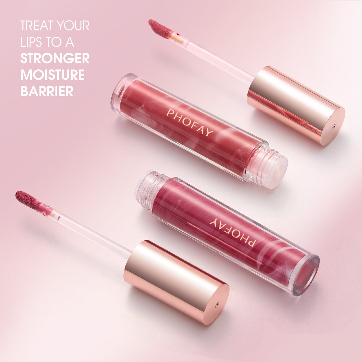 PHOFAY Rose Blooming Hydrating Lip Gloss - 4 - CJ