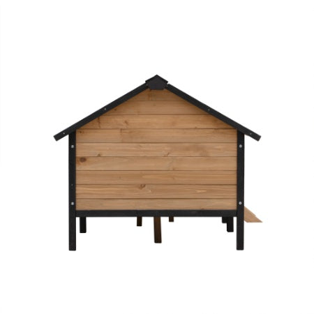 Outdoor Large Wooden Cabin House Style Wooden Dog Kennel With Porch - 5 - CJ