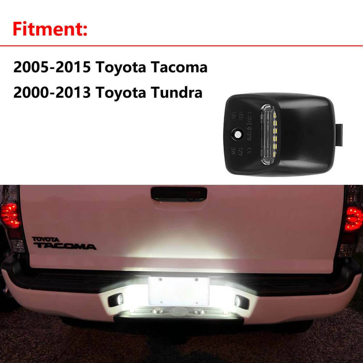 For 2000 - 2013 Tundra White LED Tag License Plate Light Bulbs Assembly Kit - 5 - cjdropshipping