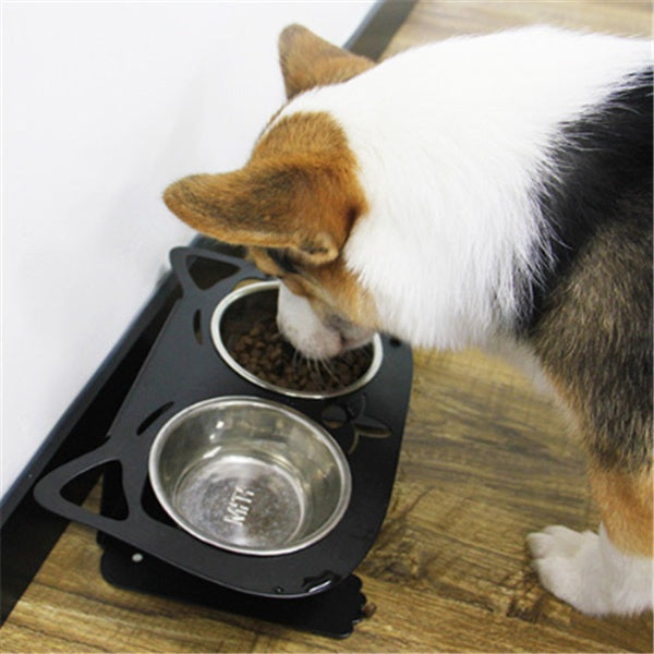 Anti - falling Cat Dog Feeding Water Bowl - 0 - CJ