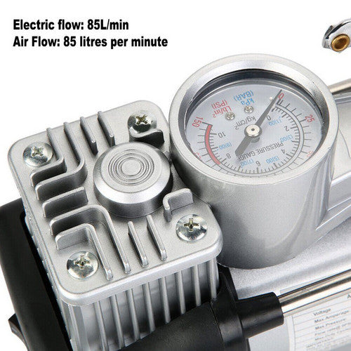 12V 150PSI Car Air Compressor Portable Tyre Deflator Inflator 4WD Car Truck - 5 - CJ