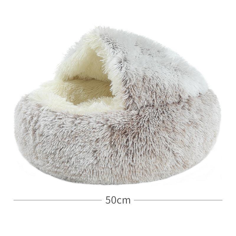Crystal velvet warm round half - pack cat litter - 0 - CJ