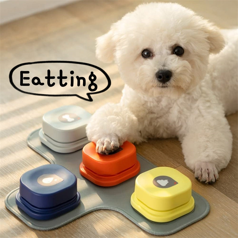 4 Colors Pet Communication Button One - click Prevent Physical Inactivity Recordable Dog Talking Button Toy Cat Toy Pet Products - 0 - CJ