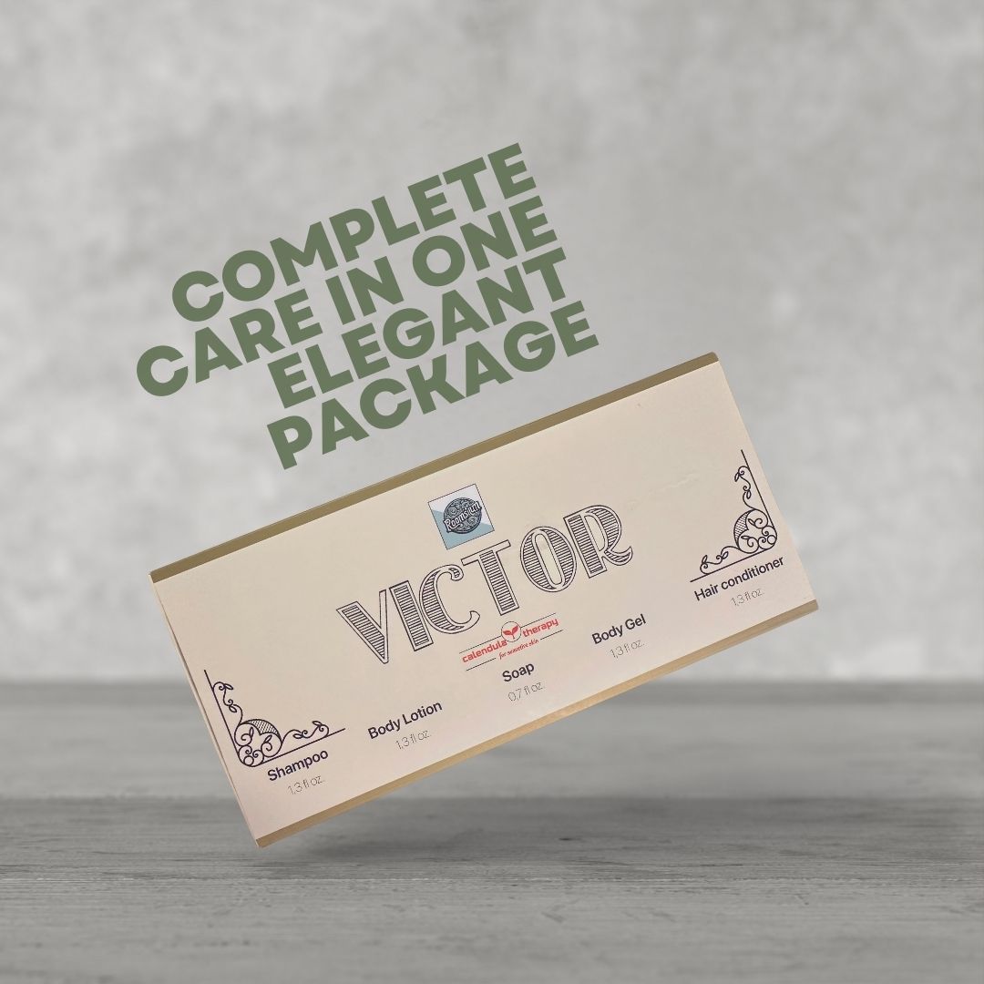 Roomsium Victor, Goji Berry Scented, Travel Size Toiletries Set For Hosts, Homes, Hotels, SPAs, Gift Shops - 5 - CJ