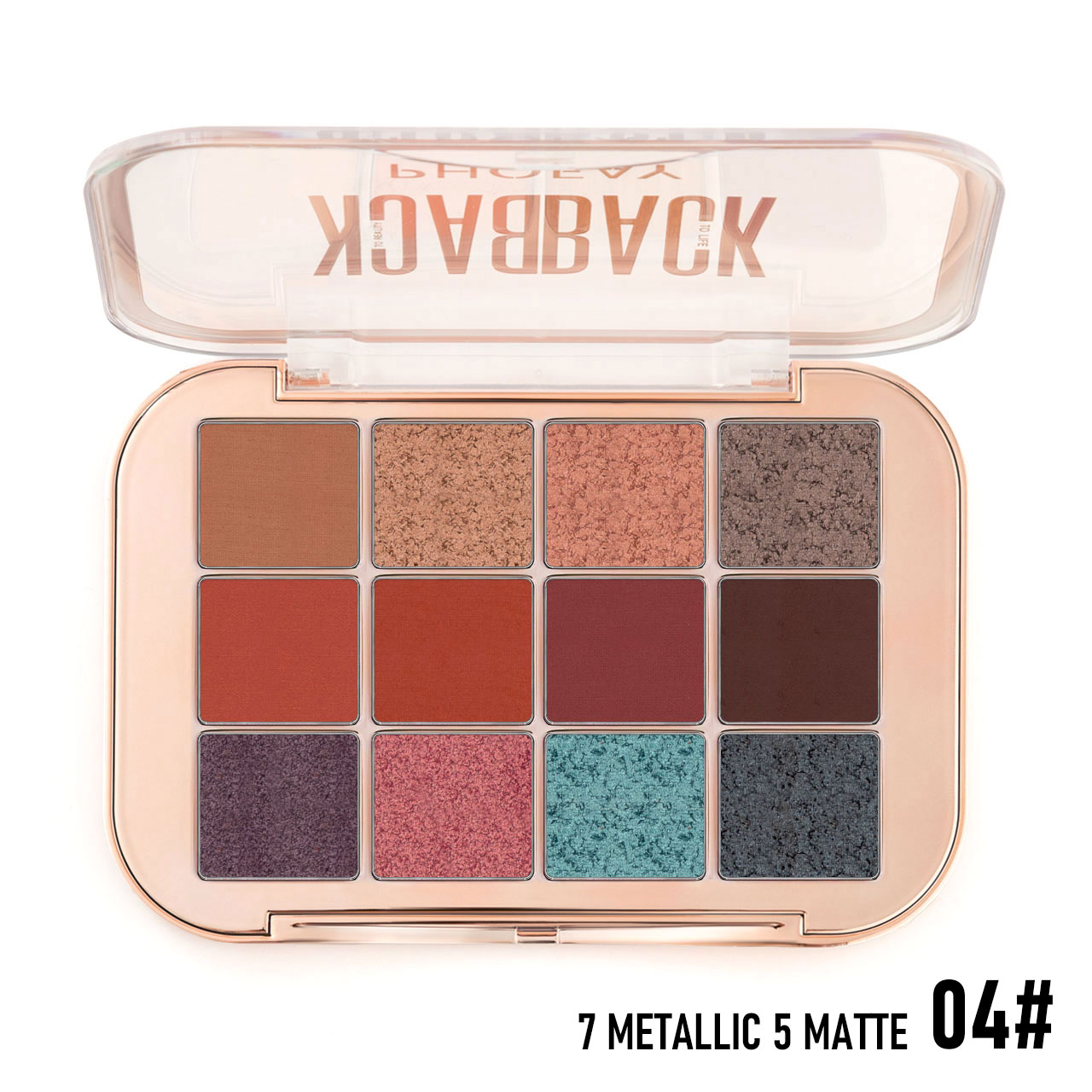 PHOFAY 12 Color Eyeshadow Palette - 4 - CJ