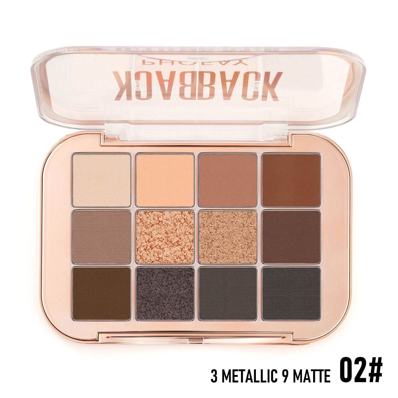 PHOFAY 12 Color Eyeshadow Palette - 4 - CJ