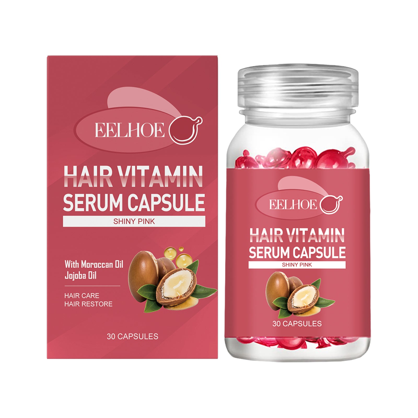 EELHOE Hair Oil Care Capsules - Relieve Dry, Frizzy, Split Ends For Smooth Hair Care Hair Oil. - 5 - CJ