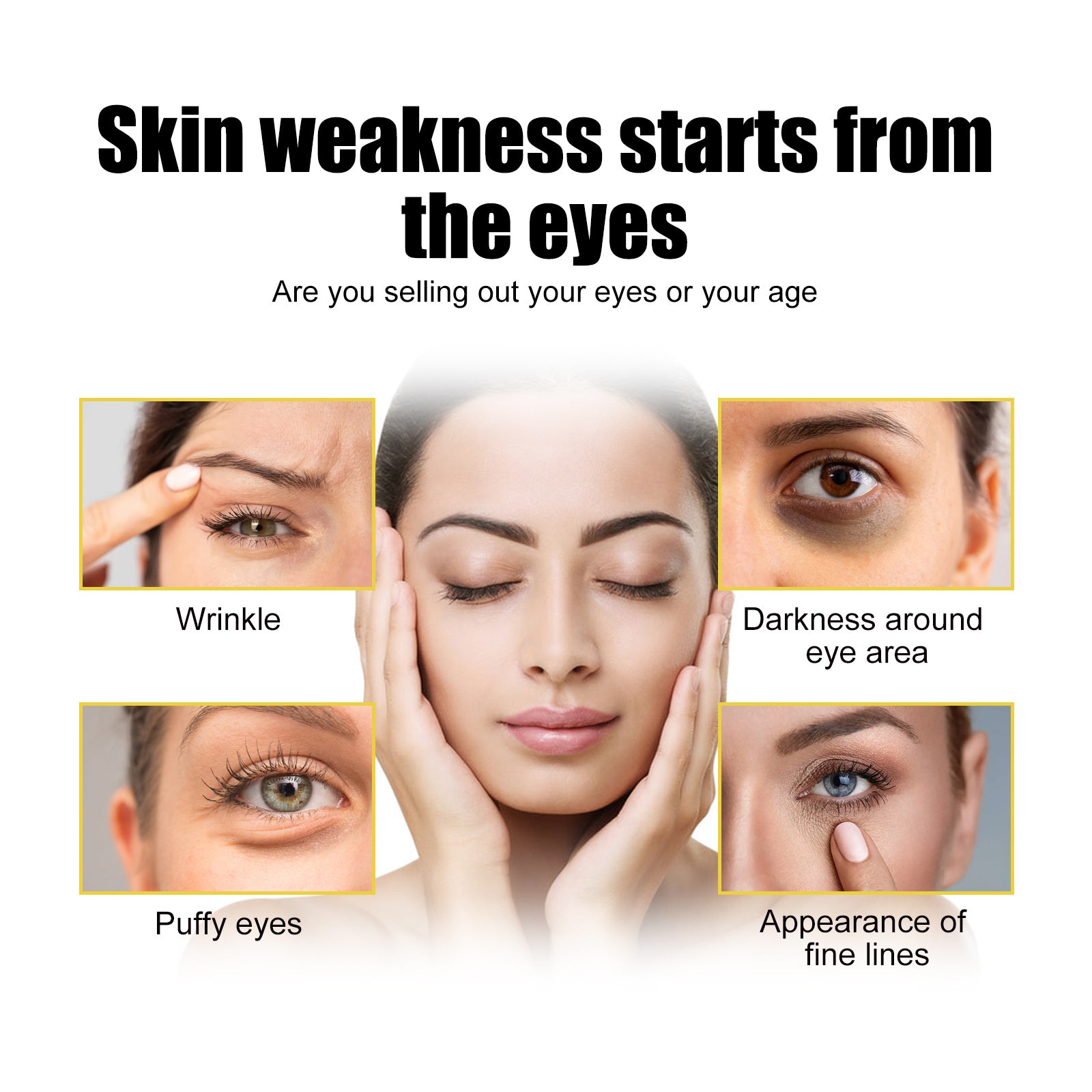 EELHOE Collagen Gold Eye Mask Moisturizing Care, Firming Eye Lines, Eye Patches, Staying Up Late, Dark Circles, Eye Bags - 5 - CJ