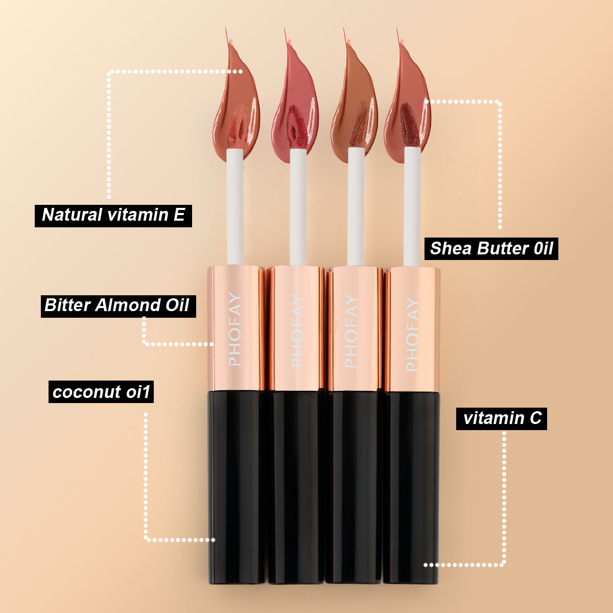 CL021 Double Head Non - stick Cup Lip Gloss - 4 - CJ