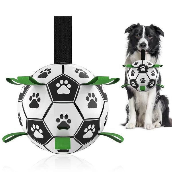 Interactive Dog Football Toy Soccer Ball Inflated Training Toy For Dogs Outdoor Border Collie Balls For Large Dogs Pet Supplies - 4 - CJ