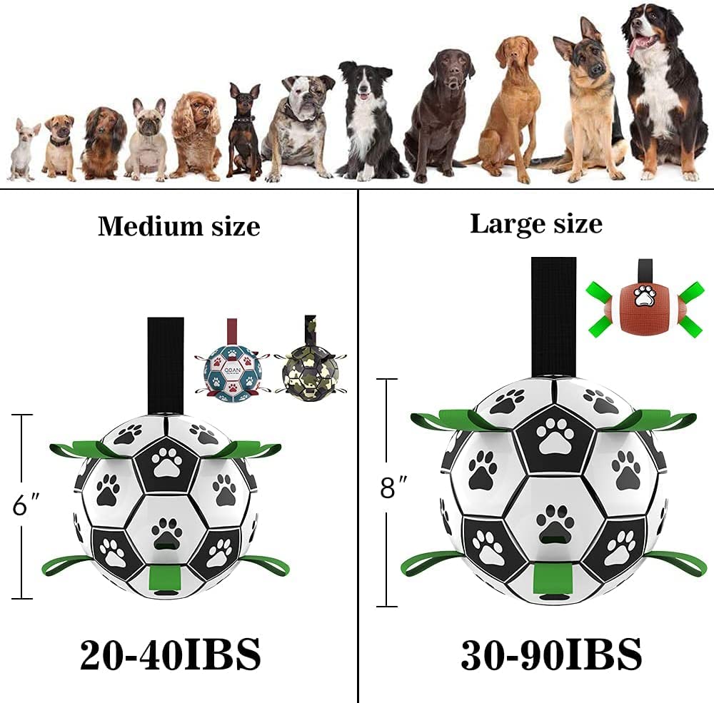 Interactive Dog Football Toy Soccer Ball Inflated Training Toy For Dogs Outdoor Border Collie Balls For Large Dogs Pet Supplies - 4 - CJ