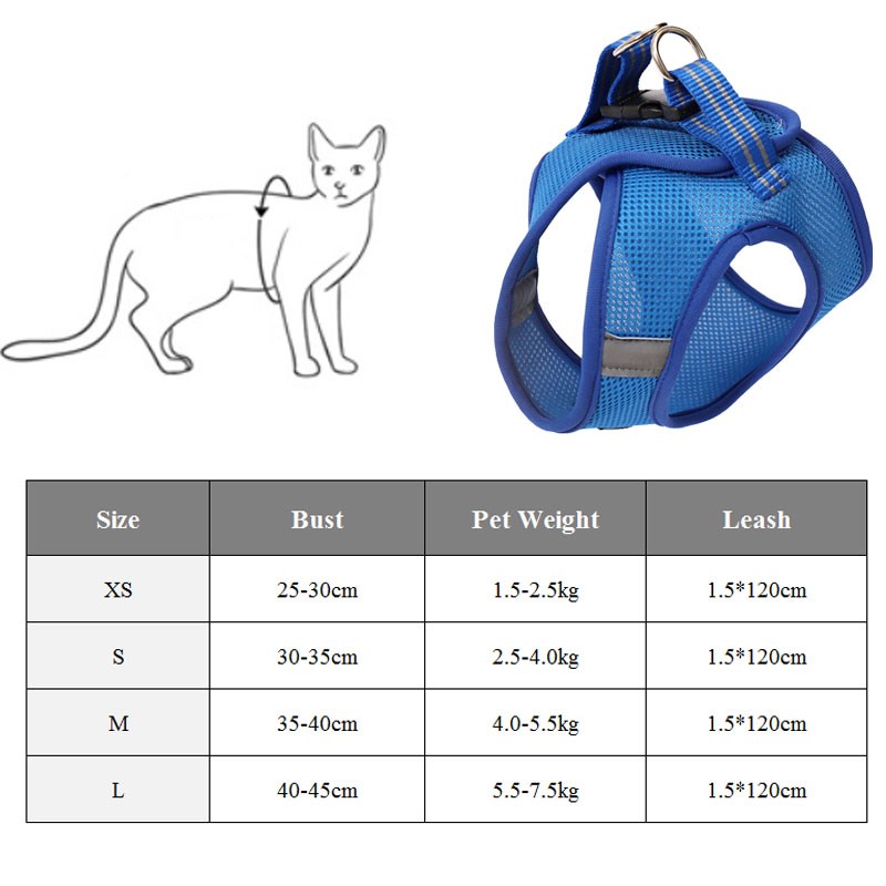 Anti - strike cat traction cat harness - 0 - CJ