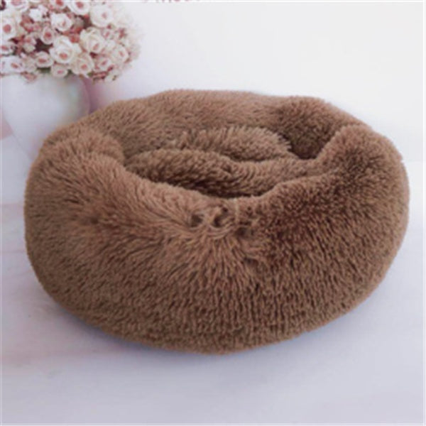 Round Long Hairy Autumn And Winter Nest Pad Cat Mattress - 0 - CJ - Light coffee - 60cm - CJJJCWMY00276 - Light coffee - 60cm