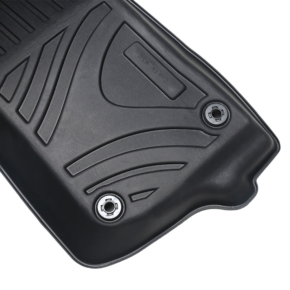 MKR Waterproof And Stain - resistant TPE Car Floor Mats Black 3 PCS For Jeep Wrangler JL 2018 4 Doors Model Not Fit For Jeep Wrangler JK Or 4XE - 5 - cjdropshipping